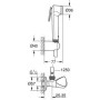TEMPESTA-F Trigger Spray 30 душовий набір з кутовим вентилем, 1 вид струменя, хром (27514001)