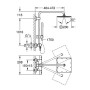 EUPHORIA XXL 230 система душевая с термостатом для настенного монтажа, хром (26187000)