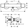 ECOSTAT Universal термостат для душа с подключением шланга (13122000)