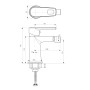 BENITA змішувач для біде, хром, 35 мм (15175100)
