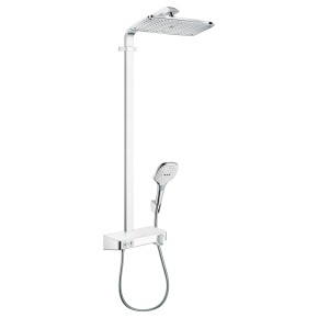 RAINDANCE Select E 360 1jet ST Showerpipe душова система, білий/хром (27288400)
