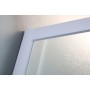 VI`Z душова кабіна 80~90*185 см квадратна (скла + двері), регульований білий профіль, скло "Zuzmara" (599-005/1)