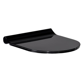 AMADEUS Black сиденье для унитаза твердое Slim slow-closing, чёрное (13-06-035Black)