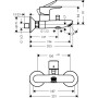 TALIS E смеситель для ванны, однорычажный, выступ 194 мм (71740000)