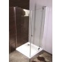 BENITA Right душова кабіна 90*90*200 см, квадратна, піддон (PUF) 5 см з сифоном, розпашні двері, хром, скло прозоре