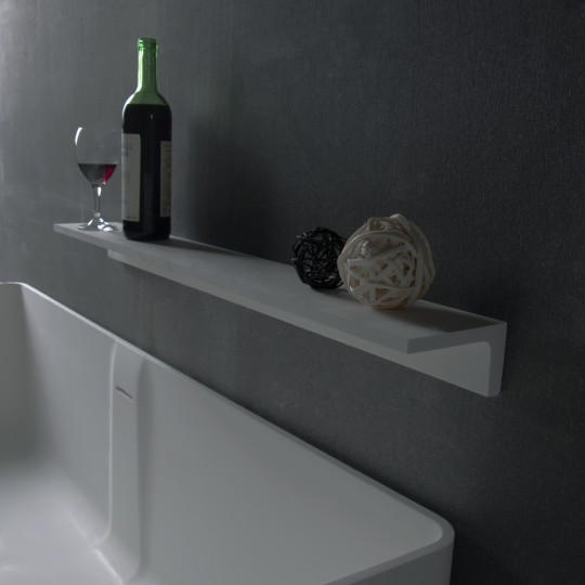 Поличка 30*12*6,5 см кам'яна Solid surface (18-40-113)