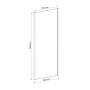 Боковая стенка 80*195 см, для комплектации с дверьми bifold 599-163(h) (599-163-80W(h))
