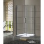 RUDAS душова кабіна 90*90*200 см квадратна (прозоре скло + розпашні двері), права (599-001/1R)