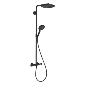 Raindance Select S душова система Showerpipe 240 1jet P, з термостатом, колір покриття матовий чорний (27633670)