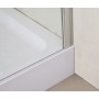 STEFANI душова кабіна 90*90*205 см п'ятикутна, на дрібному піддоні 15 см, розпашні двері, скло прозоре (599-535 (3 коробки))