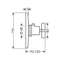 Axor Citterio термостат центральний вбудований (39715000)