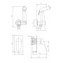 ORLANDO набор (смеситель скрытого монтажа с гигиеническим душем) (15195200)
