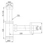 Сифон для раковин і біде циліндричний, хромований, латунь 1 1/4" (90-00-182)