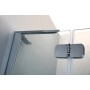 BENITA Right душова кабіна 90*90*195 см, квадратна (скло + двері), розпашні, хром, прозоре (10-22-905 Rglass)