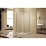 FREEZ душова кабіна 90*90*200 см квадратна, ліва, розпашні двері, без піддону, хром, скло прозоре 8 мм (599-180L/1)