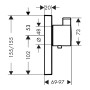 SHOWERSELECT Highflow термостат для душа встраиваемый без подключения шланга (15761000)