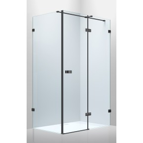 DE LA NOCHE душова кабіна 120*90*200 см (скло + двері) права, розпашні двері, скло прозоре 8 мм з Nano покриттям