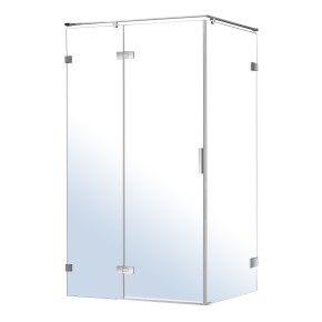 NEMO душова кабіна 120*80*195 см, ліва, розпашні двері, прозоре скло 8 мм, дзеркальний хром (10-22-171Lglass)