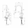 Змішувач для кухні з рефлекторним виливом Qtap Linea CRW 007F (21781)