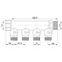 Коллектор Icma 1" 4 выхода №227 (5172)