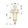 Самопромивний фільтр Icma 1" 1/2 та 1" 1/4 №750 (7588)