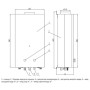 Газовая колонка дымоходная Thermo Alliance JSD20-10GE 10 л стекло белое (24629)