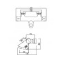 Смеситель для ванны Qtap Inspai-Therm CRM T300600 (29304)