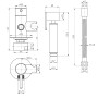 Набір для гігієнічного душу зі змішувачем Qtap Inspai-Varius VOT V00440001 (29625)