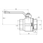 Кран кульовий Icma 3/4" прямий №350 (30569)