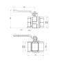 Кран кульовий Icma 1" 1/2 прямий №350 (32022)