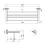 Полка для полотенец Qtap Liberty BLM 1122 (33929)