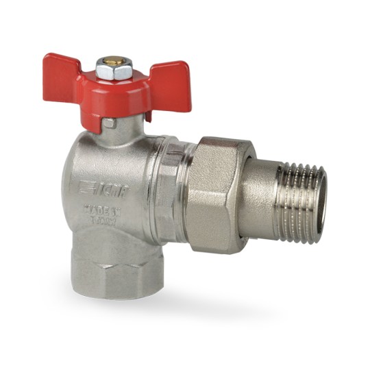 Кран кульовий Icma FAR. ROSSA 3/4" кутовий №361 (36255)