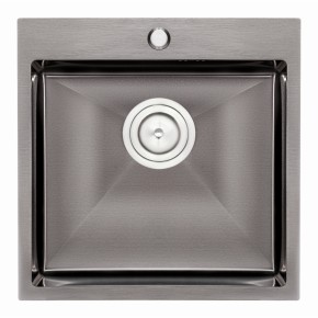Кухонна мийка Qtap D5050BL Black 2.7/1.0 мм (QTD5050BLPVD10) (34187)