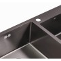 Кухонная мойка Qtap S7843BL Black 2.7/1.0 мм (QTS7843BRPVD10) (34194)