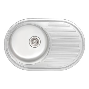 Кухонна мийка Qtap 7750 Satin 0,8 мм (QT7750SAT08) (34879)
