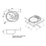 Кухонна мийка Qtap 5745 Micro Decor 0,8 мм (QT5745MICDEC08) (34883)