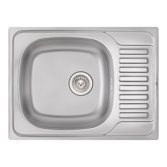 Кухонна мийка Qtap 6550 Satin 0,8 мм (QT6550SAT08) (34886)