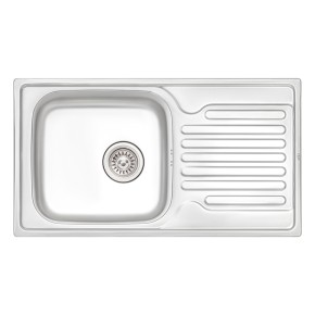 Кухонна мийка Qtap 7843 Satin 0,8 мм (QT7843SAT08) (34891)