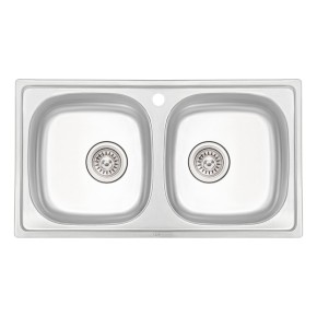 Кухонная мойка Qtap 7843-B Micro Decor 0,8 мм (QT7843BMICDEC08) (34902)