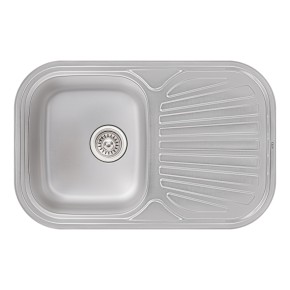 Кухонна мийка Qtap 7448 Micro Decor 0,8 мм (QT7448MICDEC08) (34907)