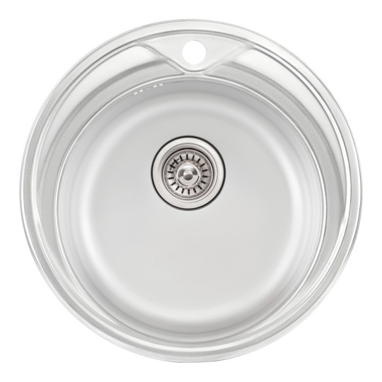 Кухонна мийка Qtap D510 Satin 0,8 мм (QTD510SAT08) (34873)