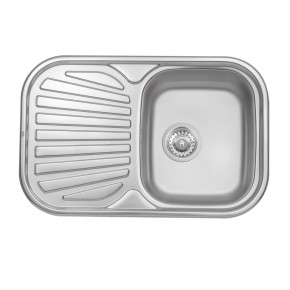 Кухонна мийка Qtap 7448 Satin 0,8 мм (QT7448SAT08) (38082)