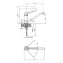 Змішувач для кухні Qtap Lek 1541H107KC (35915)