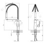 Змішувач для кухні з рефлекторним виливом Qtap Kuchyne 91107AC (35920)