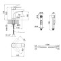 Змішувач для раковини з лійкою Qtap Flaja 1510L102C (36015)