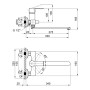 Смеситель для ванны Qtap Vitkov 3219104GC (35832)