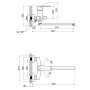 Змішувач для ванни Qtap Terezin 3224101GC (35856)