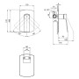Змішувач прихованого монтажу для душу Qtap Slavonice 6042103C (36807)