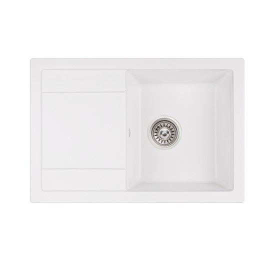 Кухонна мийка Qtap CS 7449 WHI (QT7449WHI650) (38271)