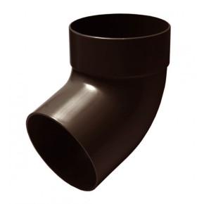 Отвод трубы одномуфтовый 67 ° коричневый 75мм (090.17.002)